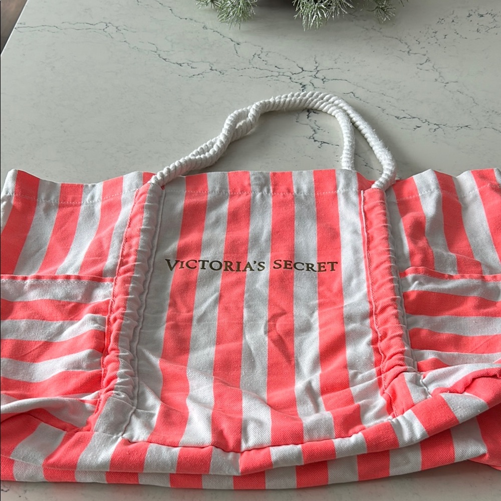 Victoria's Secret Canvas tote with side pockets